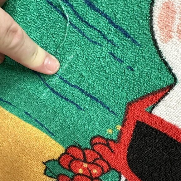 Vintage 80s Bud Light Spuds Mackenzie Party Animal  Huge Towel Budweiser 50X65 - Picture 4 of 8